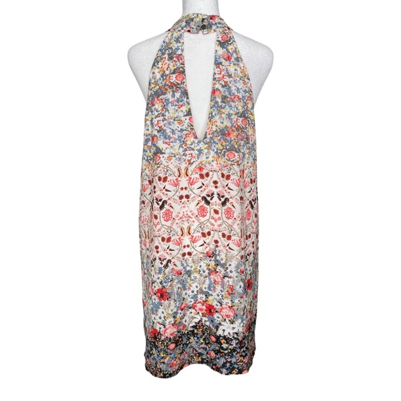 Lulu’s halter mini dress Floral Boho Springtime Sundress Wedding Guest NWT - Picture 4 of 9